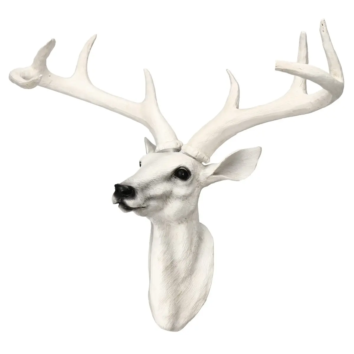 

Animal Deer Stags Head Sculpture Ornaments Wall Mount Hook Hanger Rack Holder Hanging Organizer Home Room Decoration Crafts