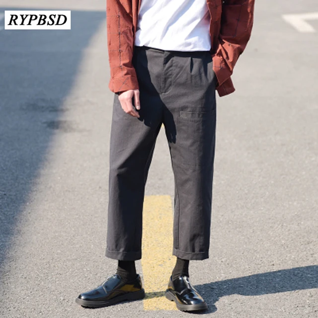 Harem Men Trousers 2018 New Solid Color Ankle Length Pants