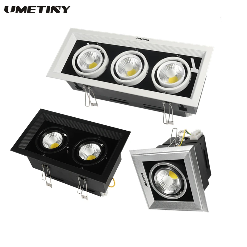 

10W 20W 30W Led downlight Dimmable Recessed square Led ceiling Lamps down light cob Spot Light shop,Office Indoor Lighting