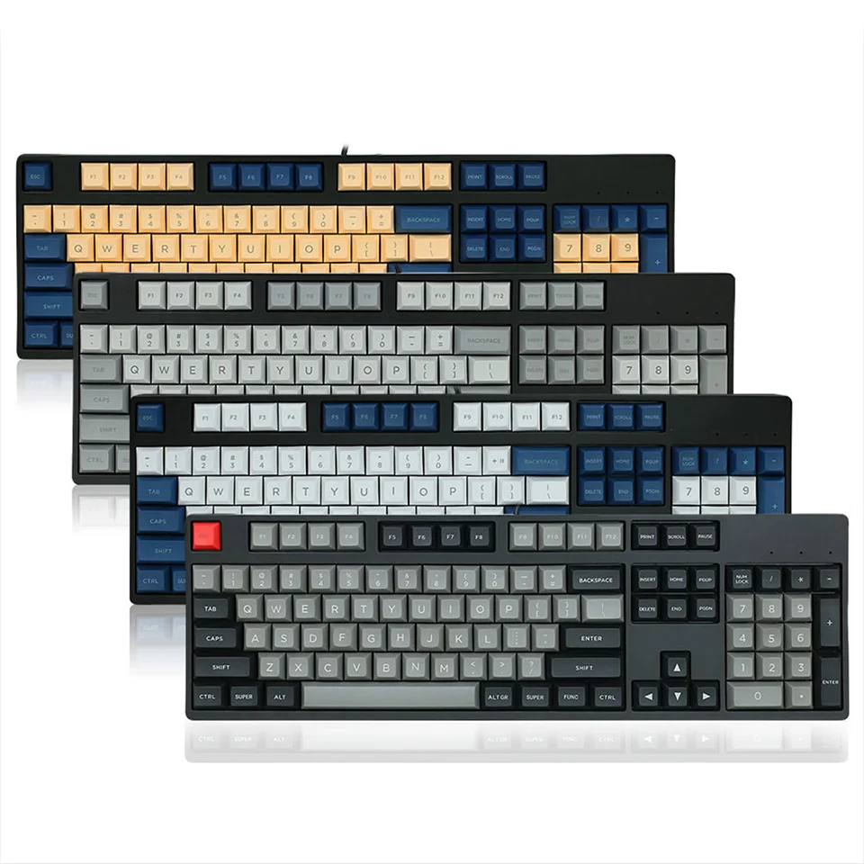 YMDK 145 ключ DSA полный Keyset топ печати PBT лазерная гравировка для MX механическая