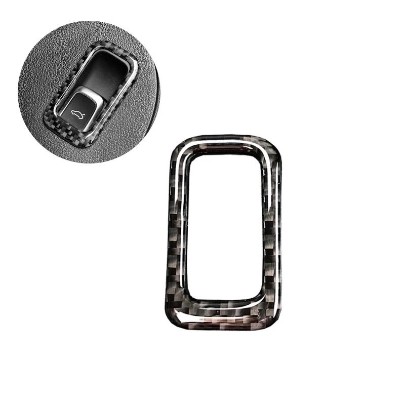 

For Audi Q5 2009 2010 2011 2012 2013 2014 2015 2016 2017 Carbon Fiber Car Trunk Switch Panel Frame Cover