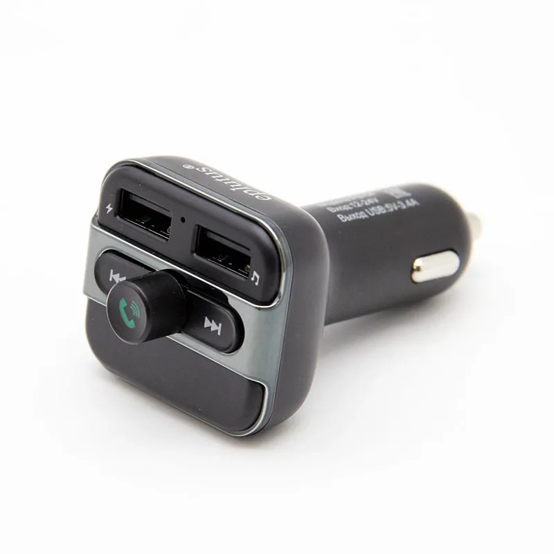 

FM Transmitter Modulator Bluetooth Handsfree Car Kit Audio MP3 Player with 3.4A Dual USB Car FM Transmittor Phone Charger FB 04