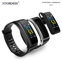 ITORMIS Smart TalkBand Talk Band ручные умные браслеты Bluetooth наушники Беспроводной вызова PK huawei для B3 B5 для IOS и Android