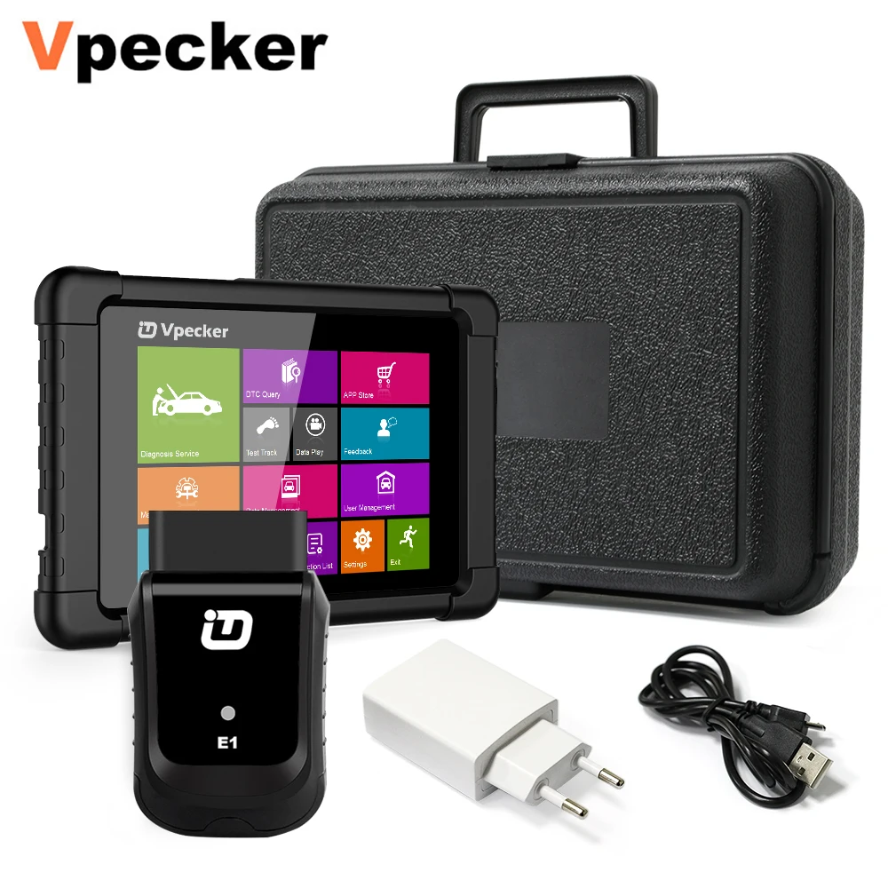 Vpecker E1 OBD2 Car Diagnostic Tool Multi-Languages ABS SRS EPB DPF Oil Service Reset   OBD 2 Automotive Scanner best car inspection equipment