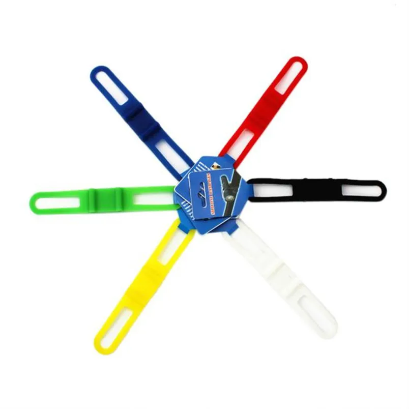 Best New 1pc Bike light Straps Universal Lighthouse elastic Silicone Straps Multi Color Random Cycling Bicycle Accessories #5S20 0
