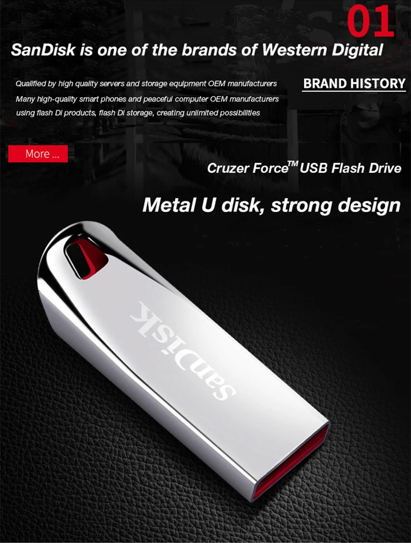 USB 2,0 флеш-накопитель SanDisk USB флэш-накопитель CZ71 64 ГБ 32 ГБ 16 ГБ 8 ГБ флеш-накопитель