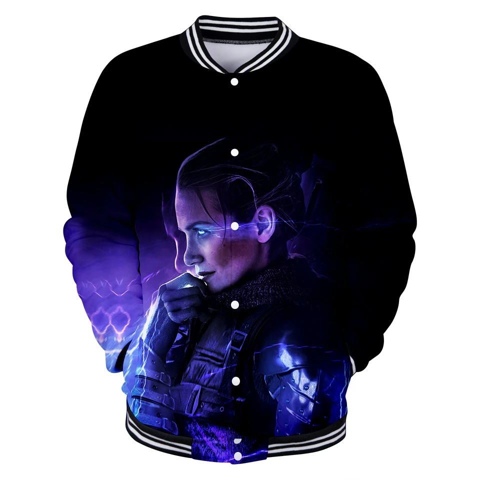 aikooki Men 3D long-sleeved suit t -shirt summer Fashion cotton Witcher Sweatshirt Regular Sweatshirt Mens Clothing Summer