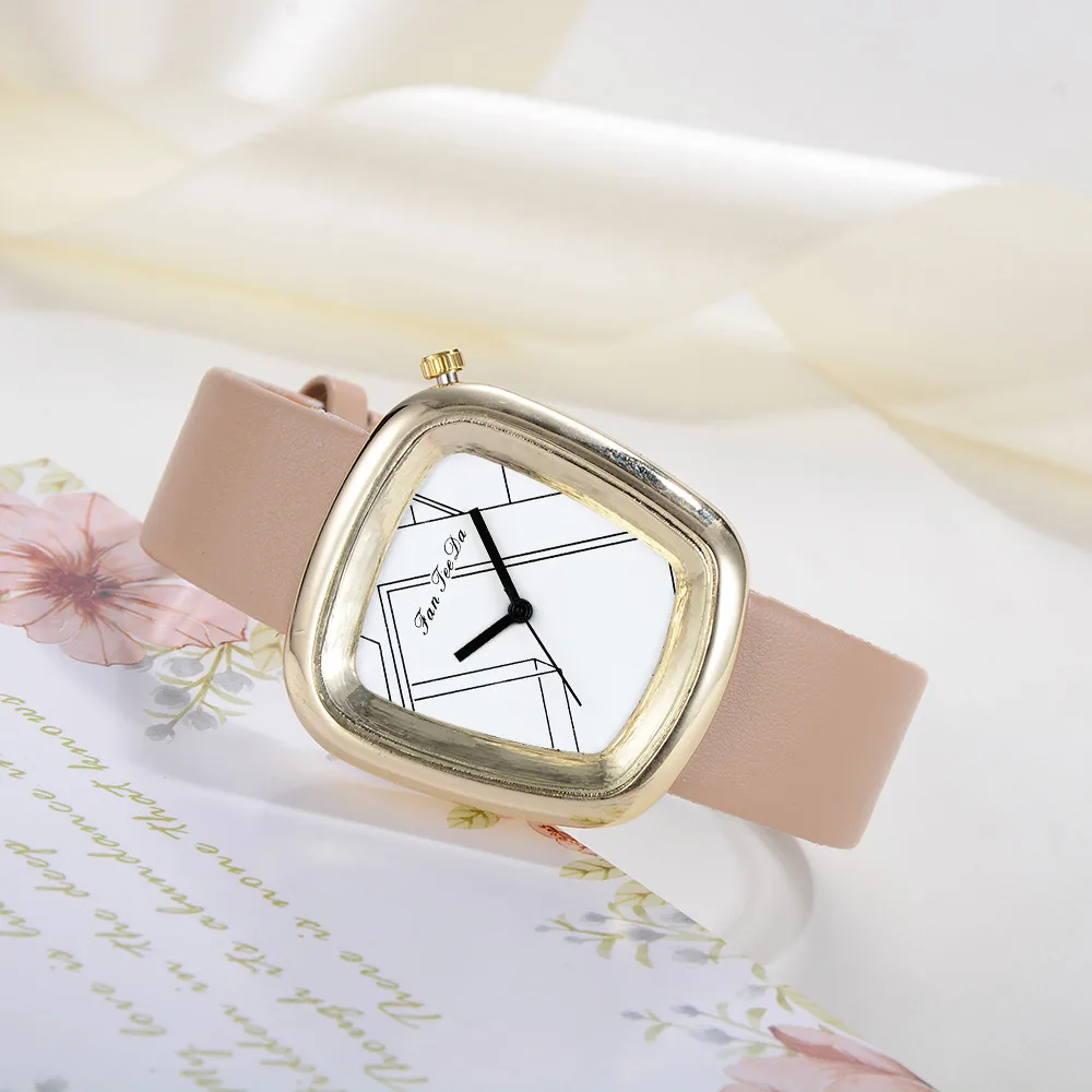 

FanTeeDa Luxury Brand orologio da polso Simple clock Leather saatler Manner Business Male Clock erkek kol saati Quartz Wrist B40