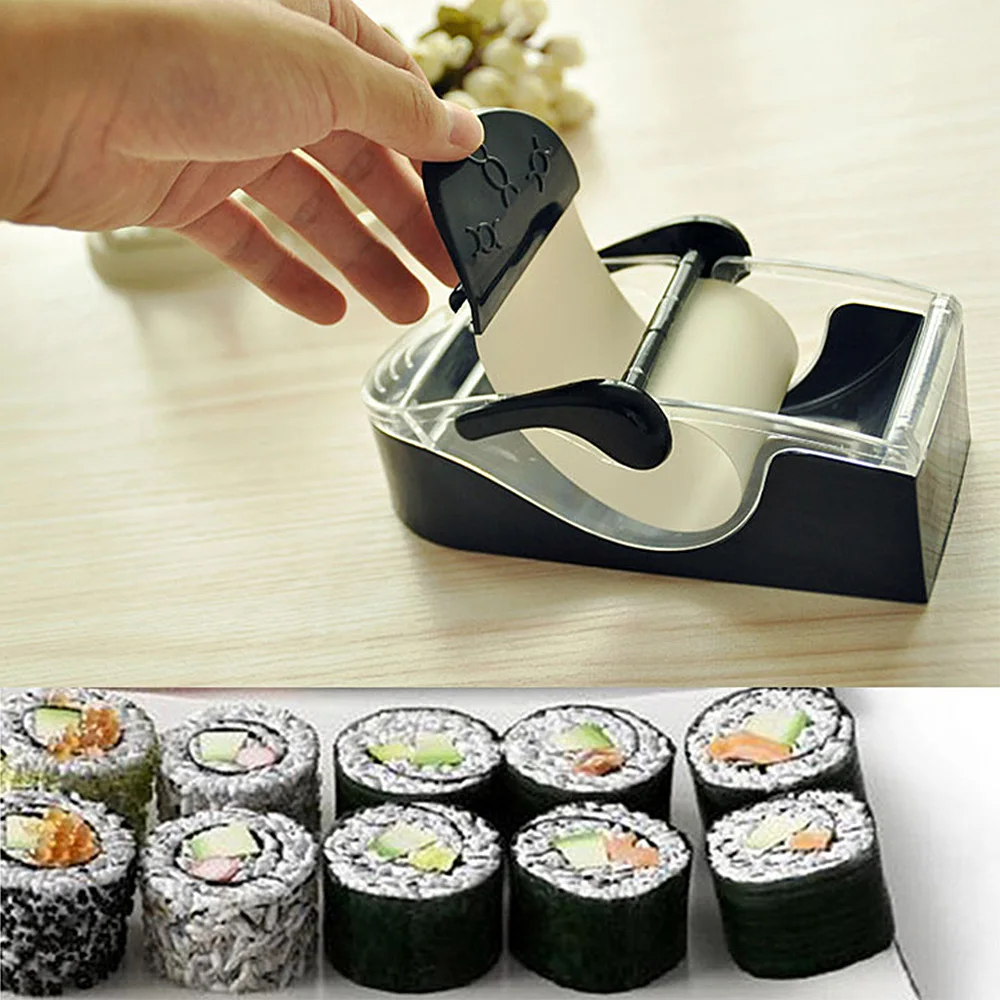 Beste Sushi Roll Maker Magic Rice Roller Mold DIY cake sushi machine schimmel Prefect Sushi Maken Cutter Keuken Gadget Accessoires Tool