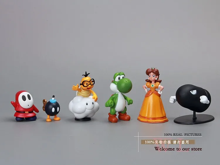 Free Shipping Super Mario Bros PVC Action Figures Toys Dolls 12pcs/set SMFG183