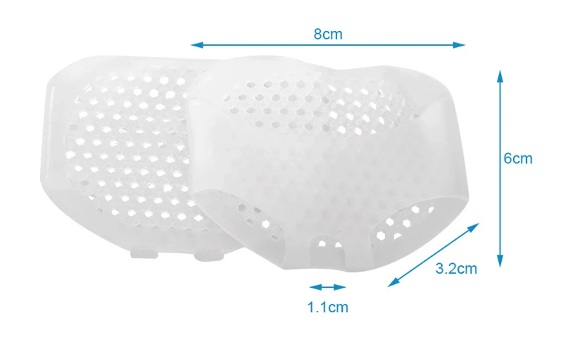 Силиконовые гелевые соты передние стопы для женщин обувь на высоком каблуке больная противоскользящая стелька обезболивающая стелька для ног