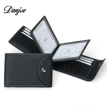 

DANJUE Bank Credit Card Package Genuine Leather Man Card Holder Business Card Case Card Box For 2020 New Item