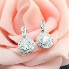 925 пробы женские серебряные серьги, инкрустация денег, циркониевые женские серебряные серьги, очаровательные серьги-гвоздики, инкрустационные циркониевые серьги