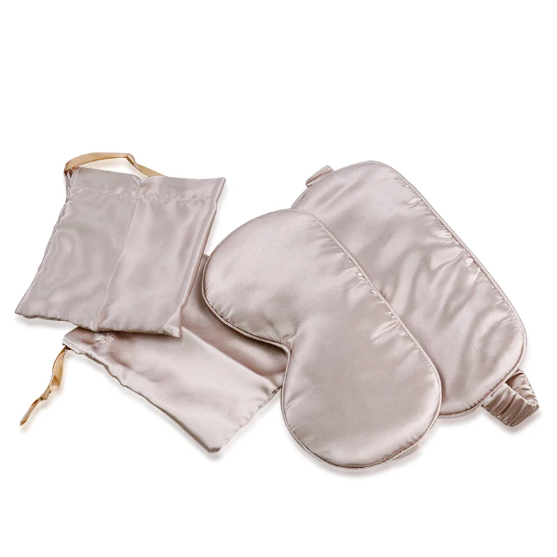 

A New Pure Silk sleep Rest Eye Mask Eyeshade Cover Shade Eye Patch Soft Portable Blindfold Travel Eyepatch Unisex