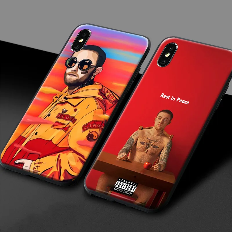 

Mac Miller Rest in peace RIP Soft Silicone Phone Case Cover Shell For Apple iPhone 5 Se 5s 6 6s 6Plus 6sPlus 7 8 7Plus 8Plus X