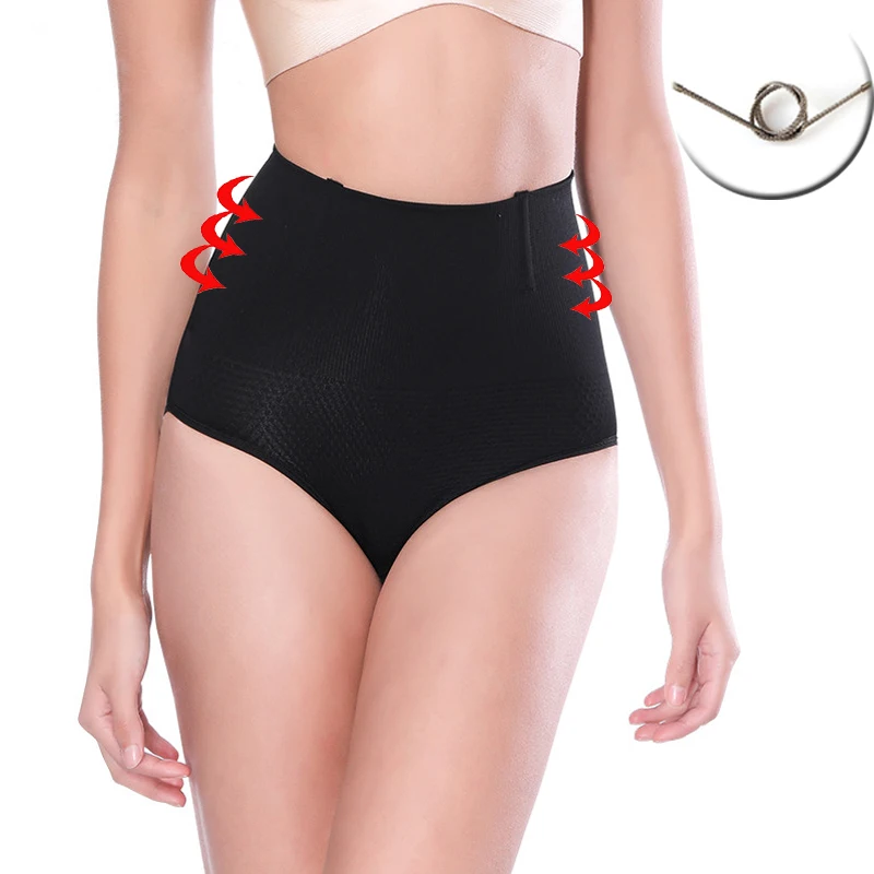 NINGMI Women Waist Trainer Bodysuit Tummy Control Panties Seamless Body Shaper Slimming Pant Knicker Shapewear Girdles Underwear