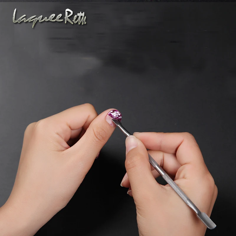 

High Quality 1pcs Professional Stainless Steel Nail Cuticle Pusher Spoon Cut Manicure Pedicure Remover Nail Cleaner