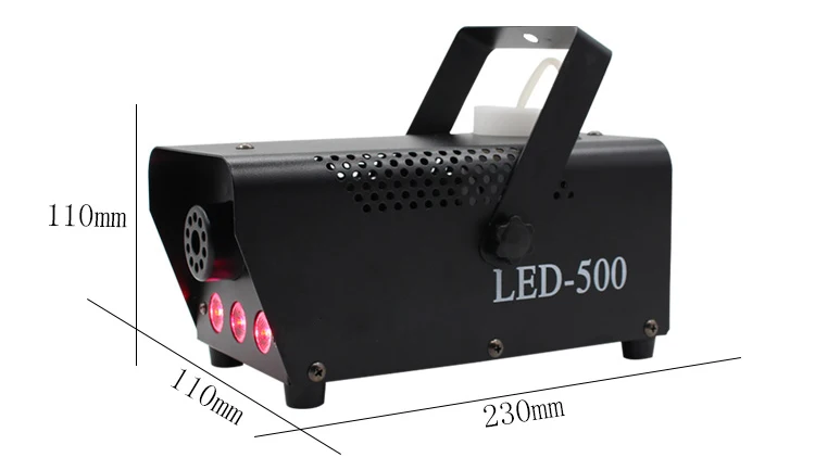 colorful fog machine 500W remote control  disco wedding fogger machine stage projector for home DJ smoke machine (1)