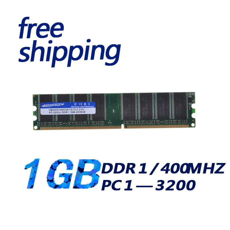 KEMBONA новая низкоплотная ddr1 1 ГБ pc3200 ddr400 184pin настольная память ddr400 без ecc Модуль