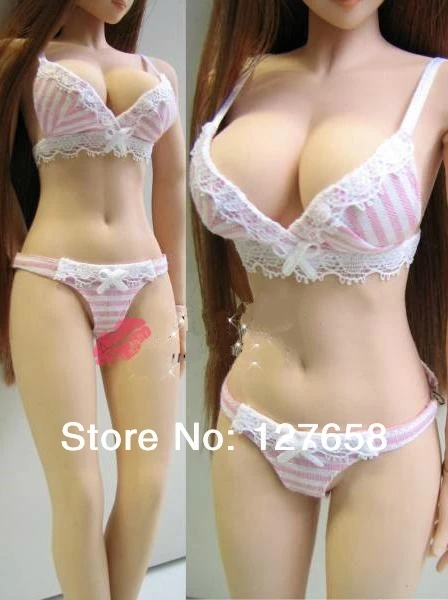 

Estartek DF001 Hand Made Customized 1/6 Sexy Pink Cotton Underwear for Phicen Tbleague Jiaoudoll Verycool Action Figure DIY