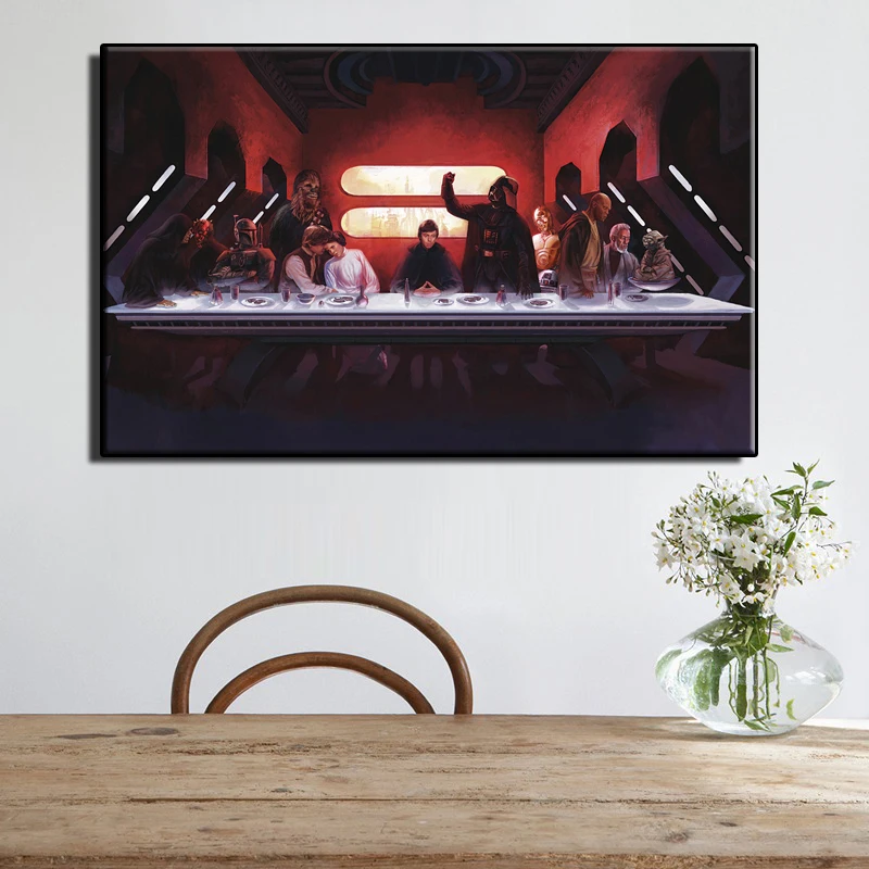 

Star Wars movie poster Modern pop elements wall HD canvas printing art Giclee home decoration murals no frame