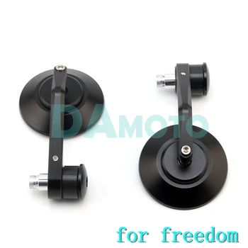 

Free Shipping 7/8" Universal Round Motorcycle Rearview Mirror Handle Rod Tail Rearview Mirror Chrome Plated Black Accessories