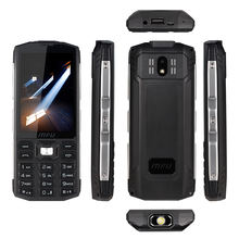 MFU A905 3.5″ IP68 waterproof mobile phone Tri SIM Card 4000mAh Long standby Wireless FM Torch Power Bank Big Volume Cell Phones