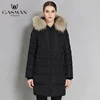 GASMAN 2022 Winter Women Down Jackets coats Brand Hooded Down Parka Women Female Overcoat Natural Fur Collar Plus Size 6XL 6012 ► Photo 3/5