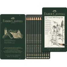FABER CASTELL 9000 карандаши принадлежности для художественных эскизов карандаш для рисования 12 коробка набор 119064