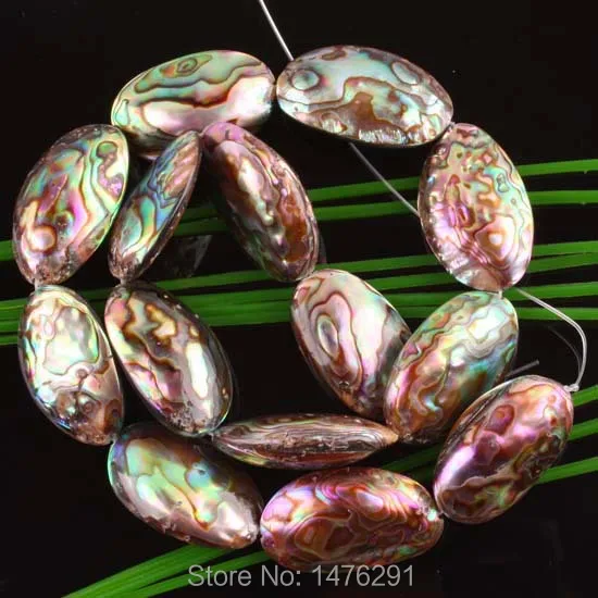 

15X23MM New Zealand Abalone Shell Oval Loose Beads Strand 15.5"L DIY Bracelets and Necklaces
