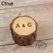 Personalized Wedding Ring Box Wedding Favor Custom Gifts Wooden ring pillow holder box Rustic Wedding Ring Bearer Box