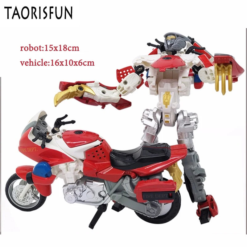 TAORISFUN сплав и пластик 2 в 1 робот трансформер пожарная машина трансформация RobotsCar