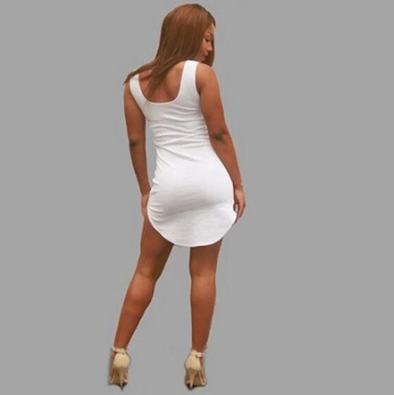 white tank top dress