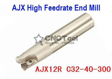 

AJX12R C32-40-300 Face End Milling Cutter AJX High feedrate end mill,High Speed Milling Indexable Milling Cutter