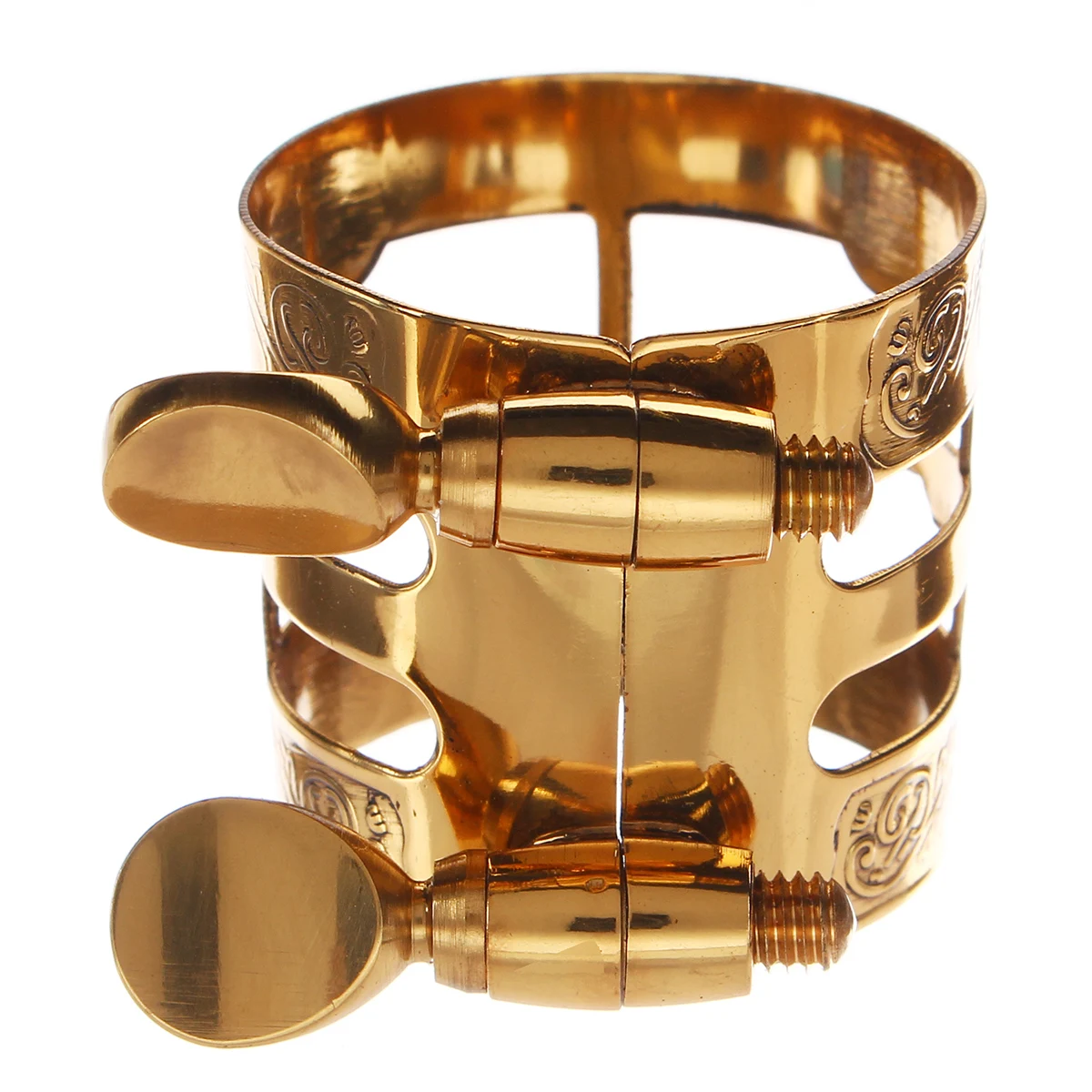 

Flexibility Gold Plated Alto Saxophone Mouthpiece Ligature For Musical Instruments Parts Accessories