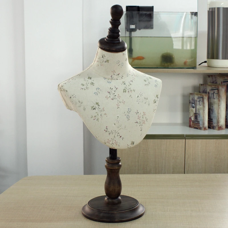 

Flower cloth necklace shirt dummy mannequin adjustable bust female mannequin