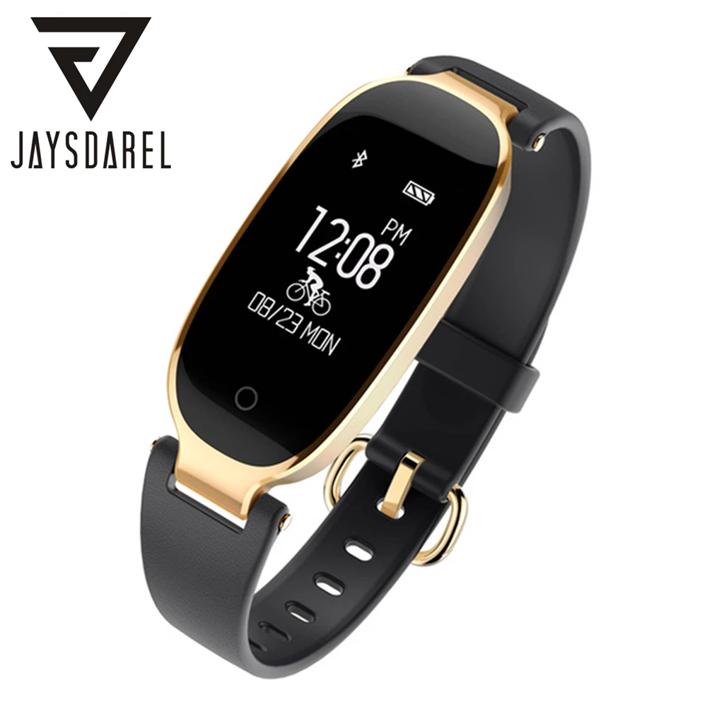 

JAYSDAREL S3 Ladies Elegant Smart Watch Heart Rate Monitor Bracelet IP67 Waterproof Bluetooth Fitness Tracker For Android IOS