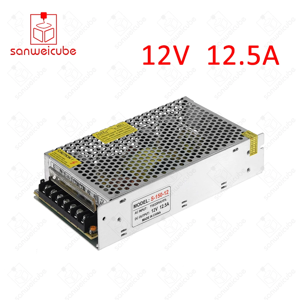 

Dual Output AC/DC S150W-12V 12.5A driver Power Supply Transformer Power Adapters for Strip Switch Power Supply 12V 12.5A 150W
