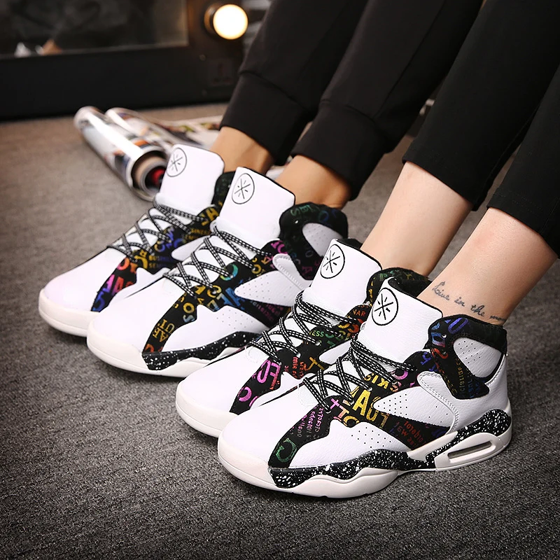 

Original Brand Men Basketball Shoes JD 6 Retro Flowers Trainers All White Shockproof Outdoors Basket Star Sneakers Max Size 44