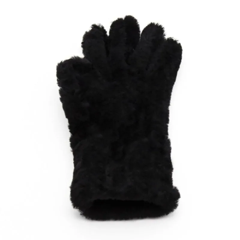 New Men Fur Gloves Male Winter Warm Sheep Leather Gloves Lovers Women's Outdoor Thick Manual Gloves Mittens Men Waterproof