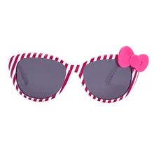 Лаура Фея Брендовое, модное, милое, солнечные очки для девочек лук и стрелы блестящие сандалии с украшениями, Oculos De Sol Feminino UV400 солнцезащитные очки для молодых