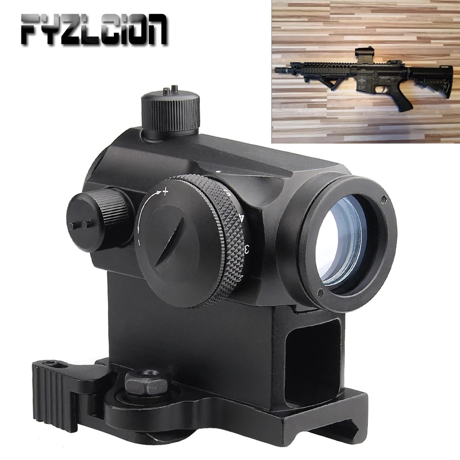 

Tactical Mini 1X24 Rifescope Sight Illuminated Red/ Green Quick Release Red Dot Scope Mount For Airgun Air Rifle Hunting Snipe