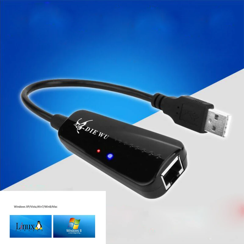 Сетевой адаптер kebidu Mini USB 2 0 для женской сетевой карты 10/100Mbp Windows notebook | Компьютеры