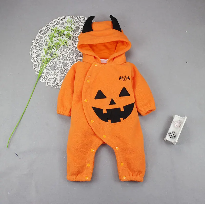 Halloween cosplay costume photograghy dress baby pumpkin demon spoof costumes jumpsuits rompers for kids