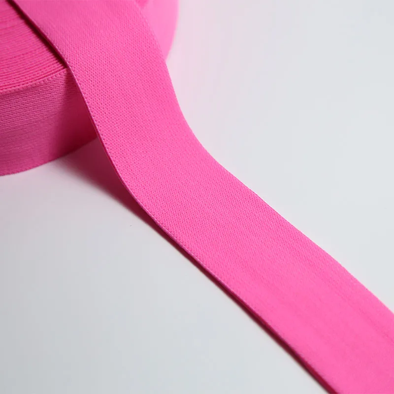 Эластичная лента для одежды трусы в форме мешочка 25 мм 30 мм 38 мм 50 мм 10 ярдов бар украшение эластичная тесьма флуоресцентный зеленый оранжевый розовый
