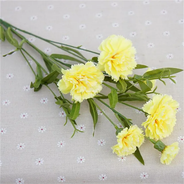 10pcs long stem carnation 26.77" artificial carnation flowers 10 colors