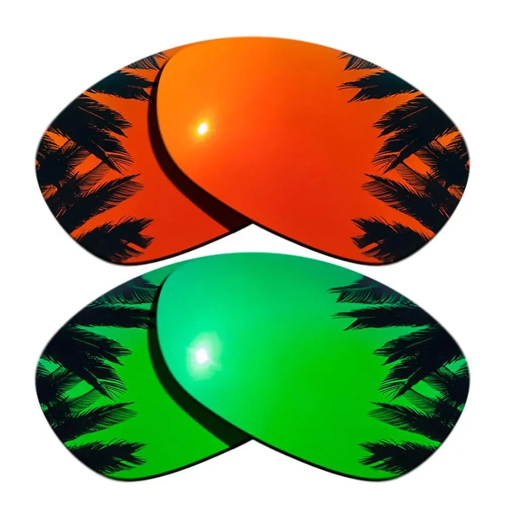 Поляризованные зеркальные линзы для замены покрытия-Оукли X Металл XX рамка мульти-цвета - Цвет линз: Orange Red-Green