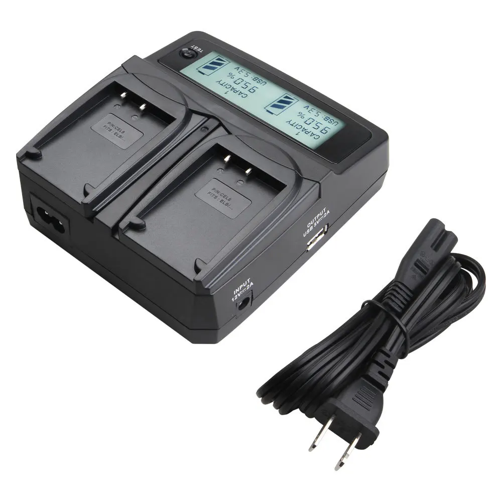Udoli EN EL8 EN EL8 ENEL8 Cameras Battery Dual Charger For Nikon