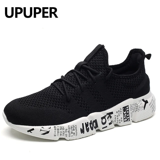 US $14.17 UPUPER Outdoor Sneakers Men Running Shoes Breathable Mesh Lace-Up Shoes Men Lightweight Training Za