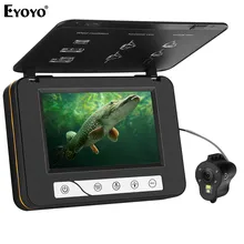 Eyoyo EF15R 15 м 1000TVL подводная камера для подледной рыбалки " ЖК-монитор 4 шт. инфракрасный+ 2 шт. белые светодиоды камера ночного видения